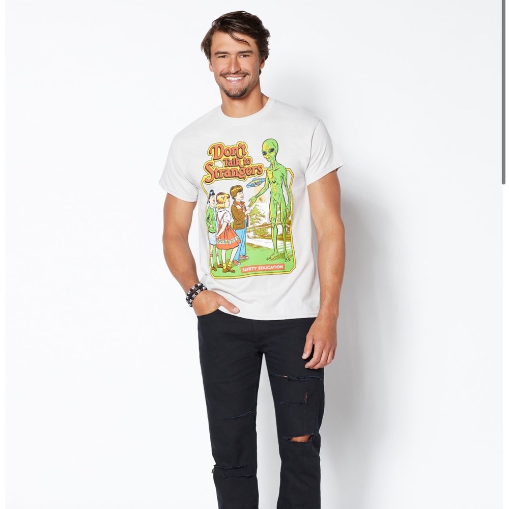 Don't Talk To Strangers T Shirt -Steven Rhodes